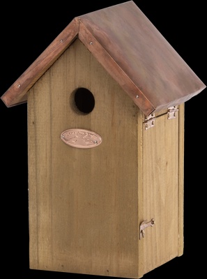 Caja Nido Techo Cobre para Herrerillos